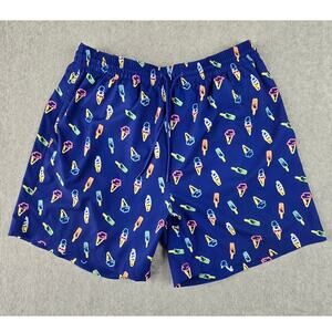 🌼Caribbean Swimwear Shorts Mens Size Large Blue Neon Ice Cream